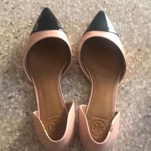 Tory Burch Penelope Cap Toe D’ORSAY Flats Worn 1x